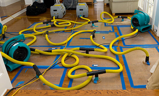 Professional Storm Water Damage Restoration technician working in Tracy, CA
